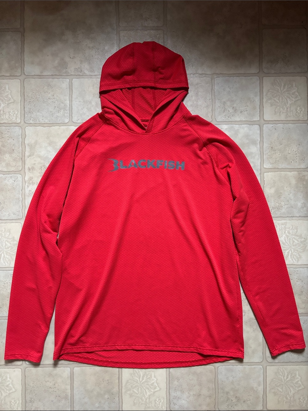 Blackfish Gear Fishing Mens Hooded Pullover Hoodie Long Sleeve Red Size XL